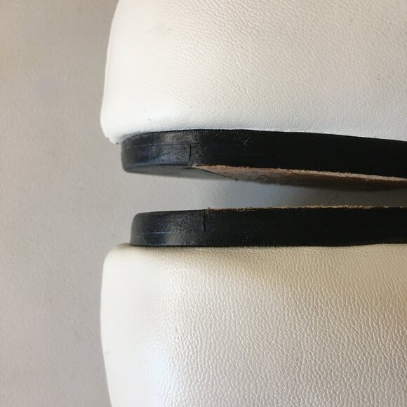 VALENTINO Leather "Love Latch" Cage Ankle Strap Ballet Flats - ITALIAN SIZE 38 - Picture 9 of 13